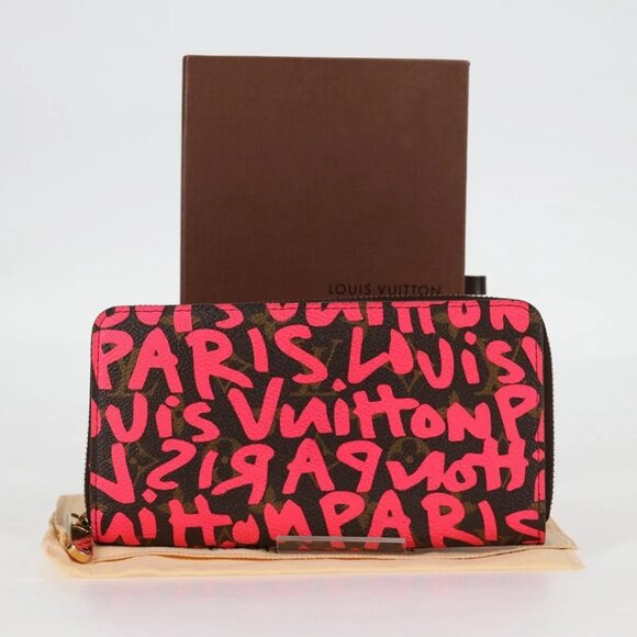LOUIS VUITTON Monogram Graffiti Zippy Wallet Pink - Picture 12 of 16